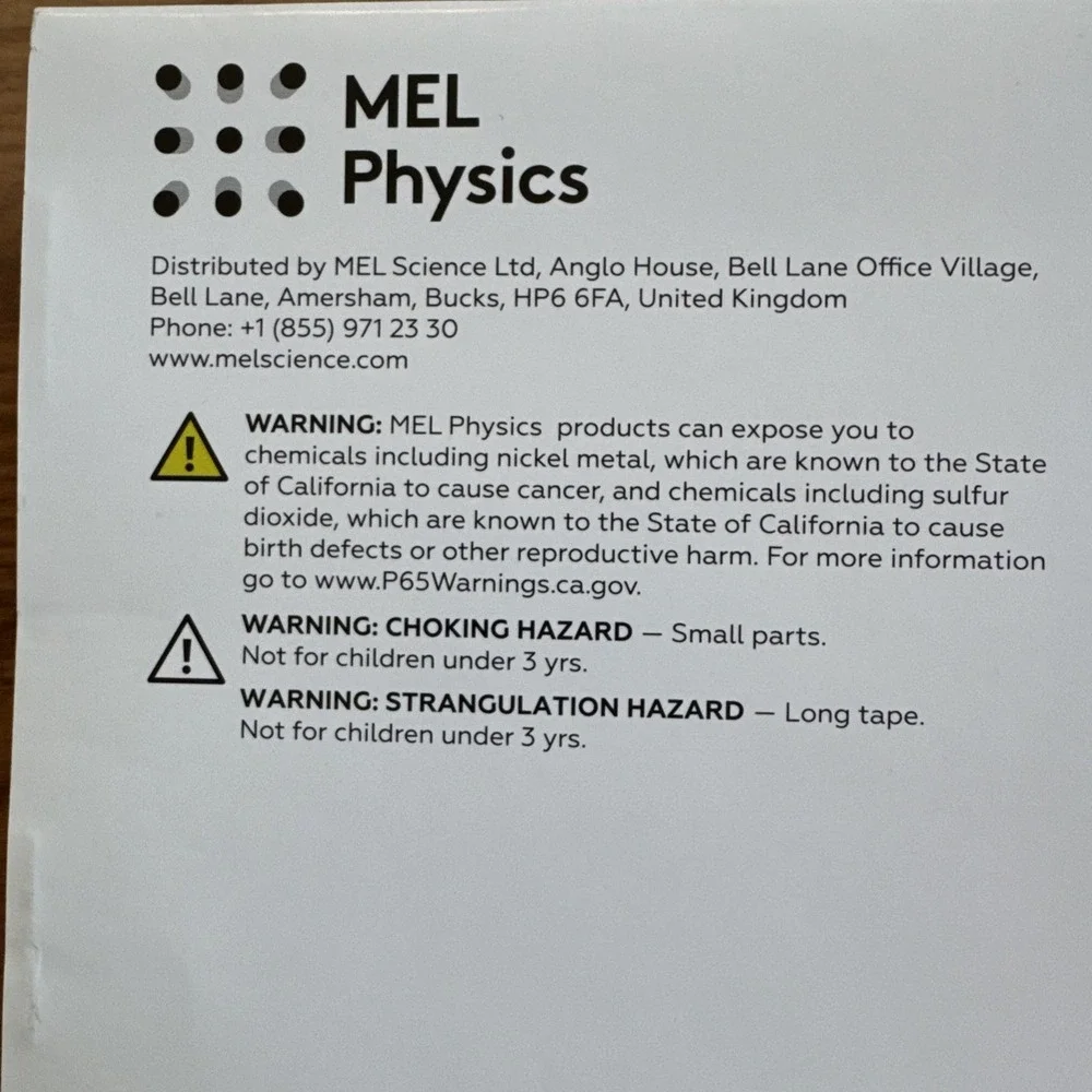 MEL Physics Polarized Light 3-Experiment Kit STEM MEL Science Ages 8+ Homeschool